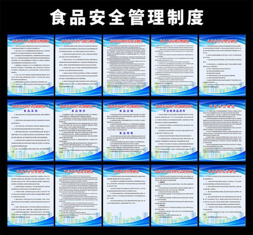 食堂食品安全制度图片素材
