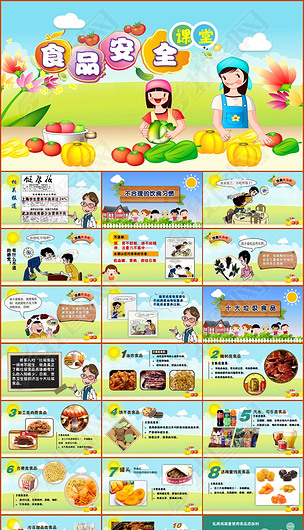 合理膳食食品安全家长进课堂精品下载-编号18672653-健康教育